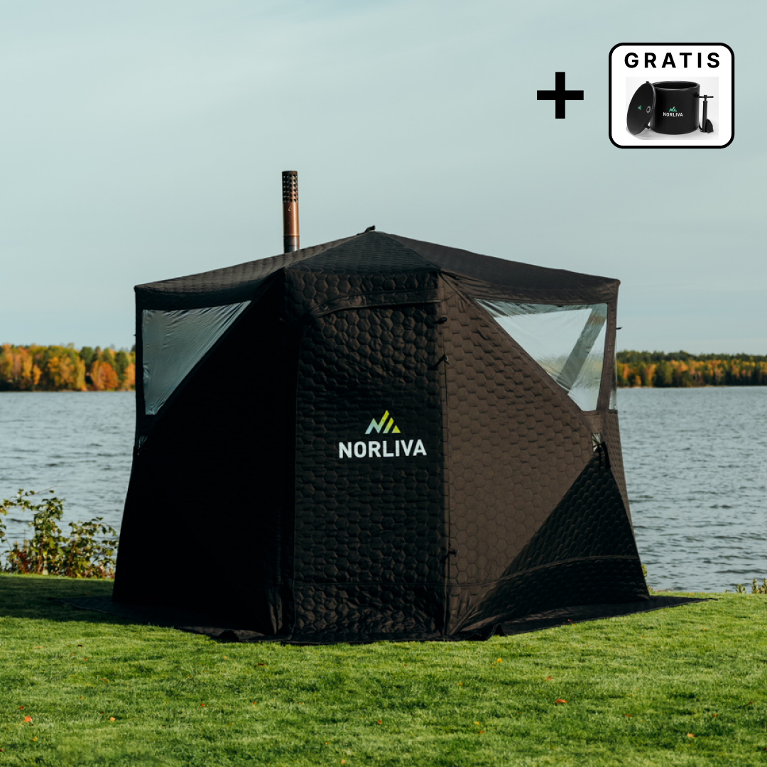 Mobilt saunatelt Dalen 3.0 med saunaovn