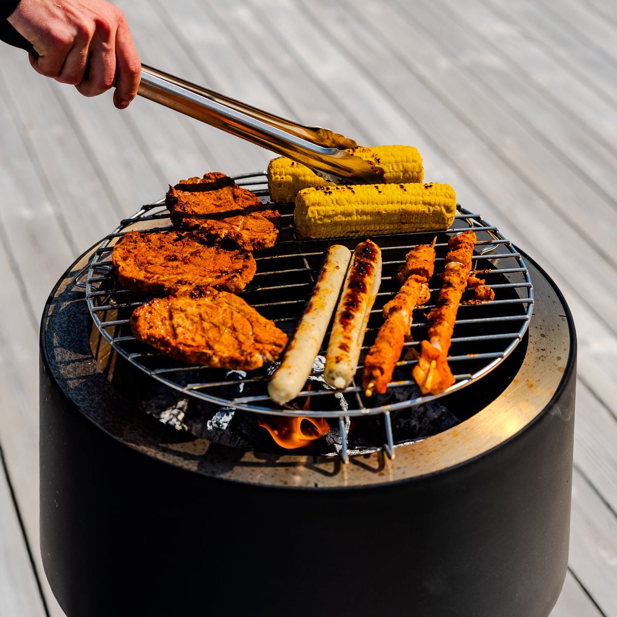 Sæt: Juna + låg + grillrist