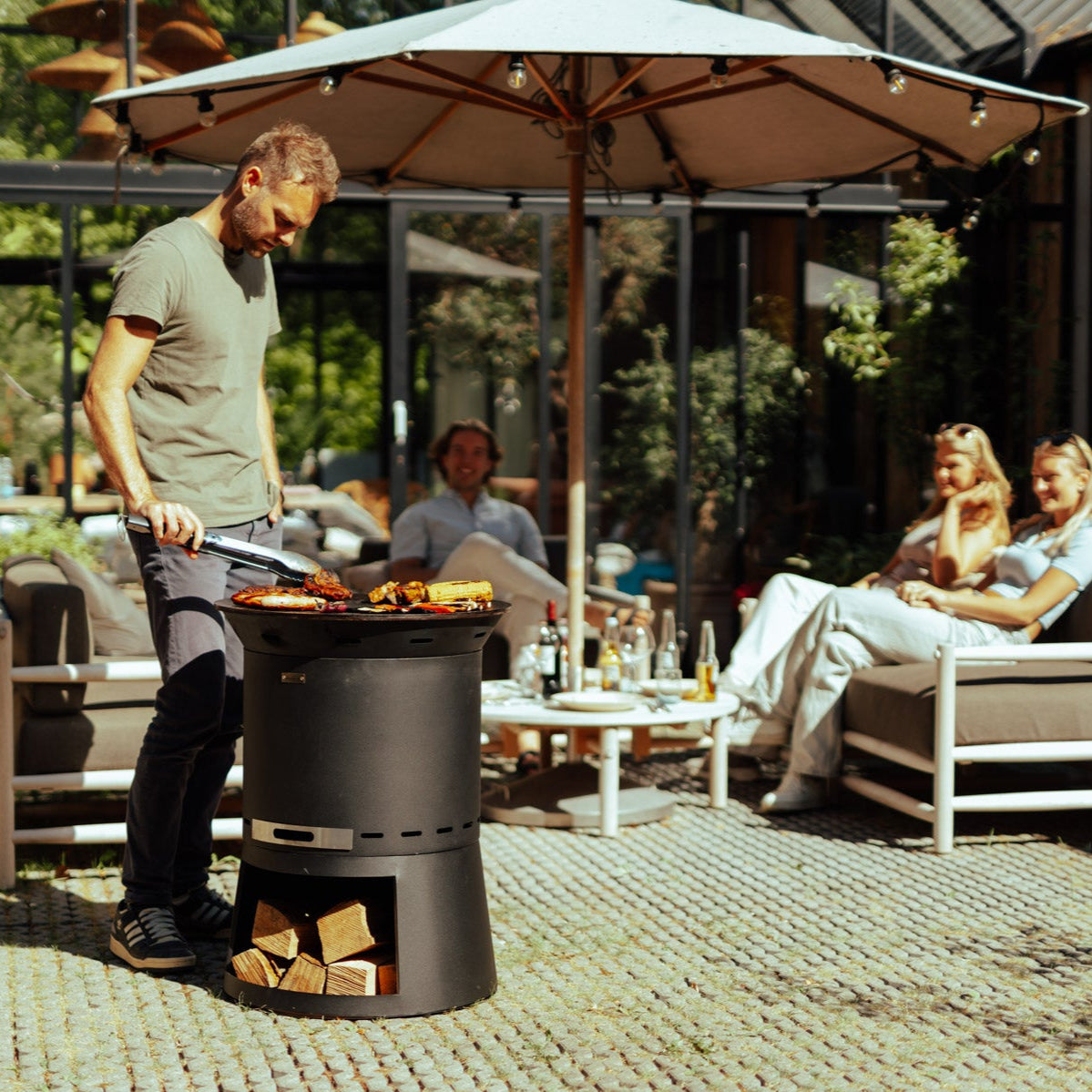 Ildpladegrill, plancha-indsats Skara