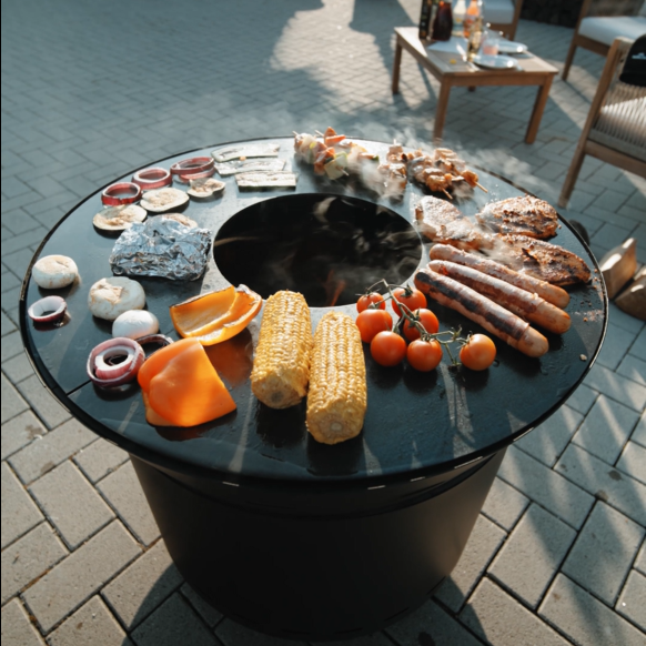 Bålpladegrill, plancha-indsats Lunda