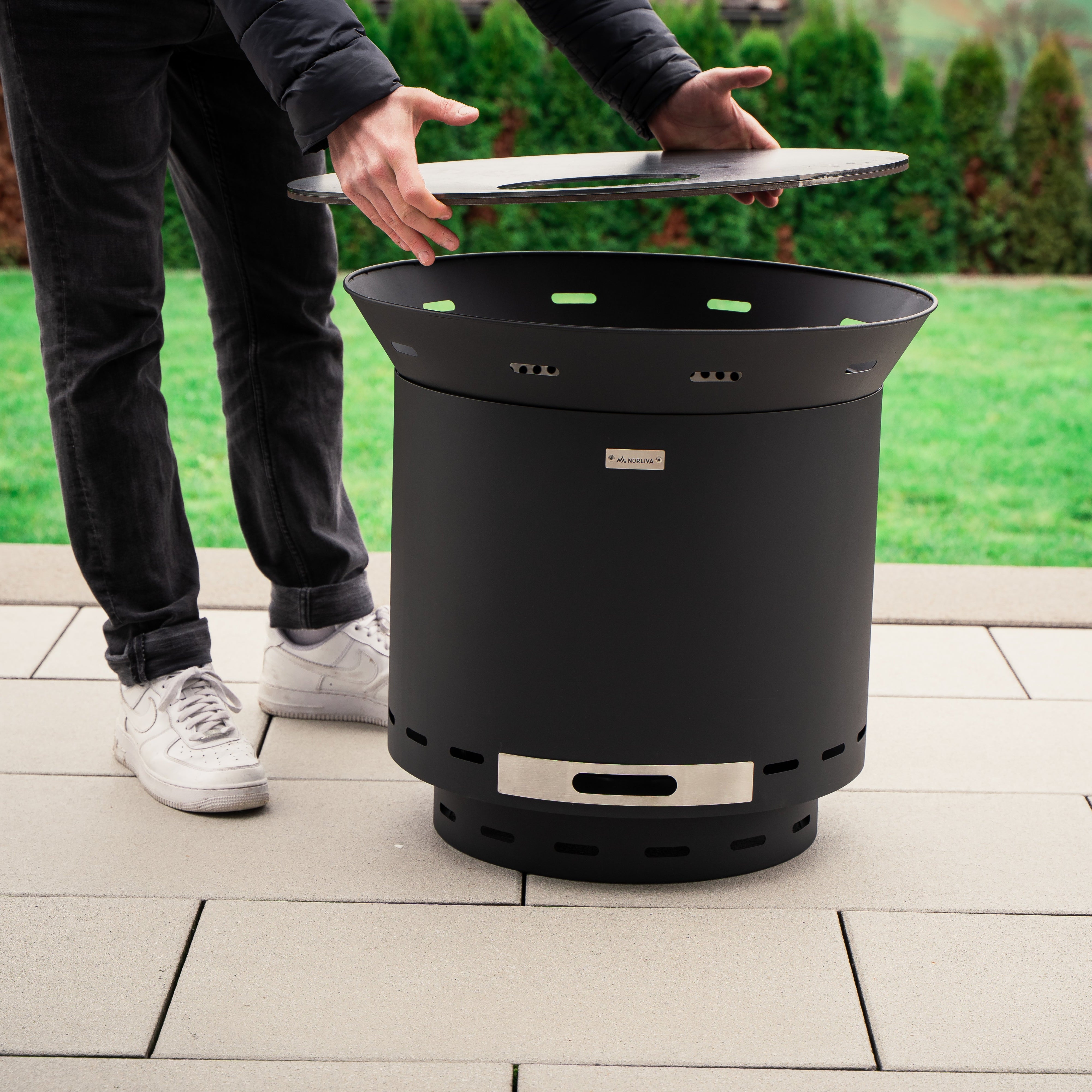 Ildpladegrill, plancha-indsats Skara