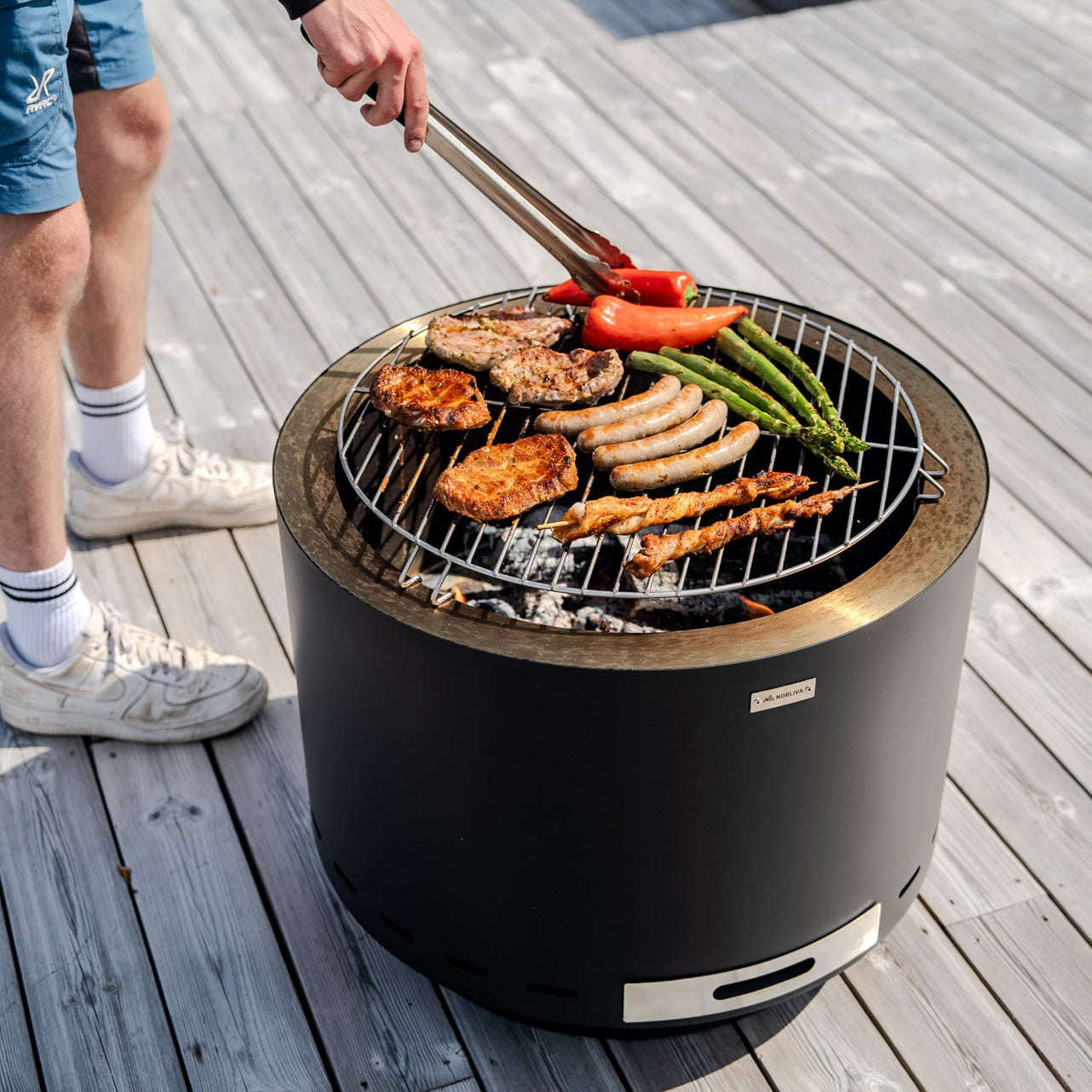 Sæt: Lunda + låg + grillrist