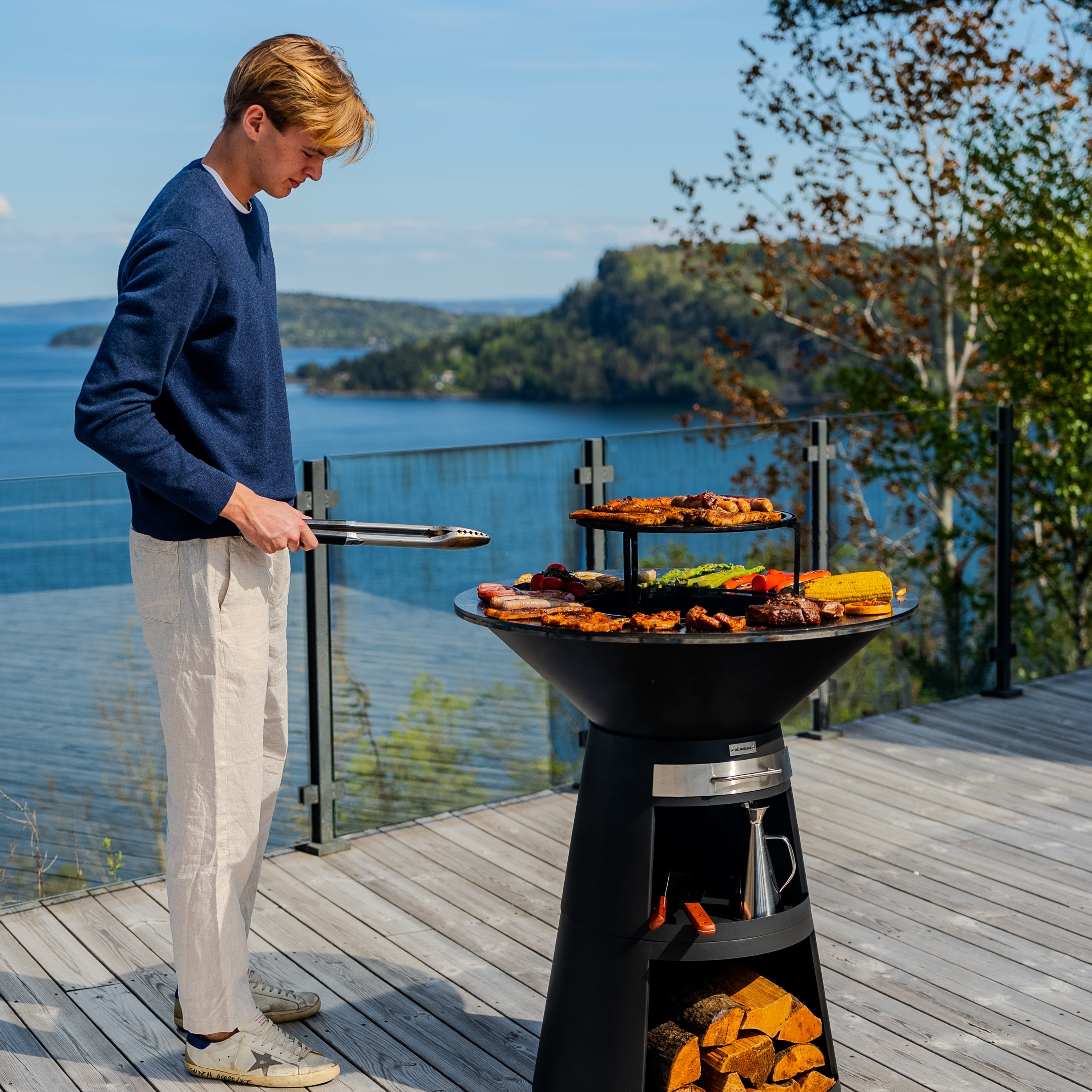 Bålpladegrill Aska, 80 cm