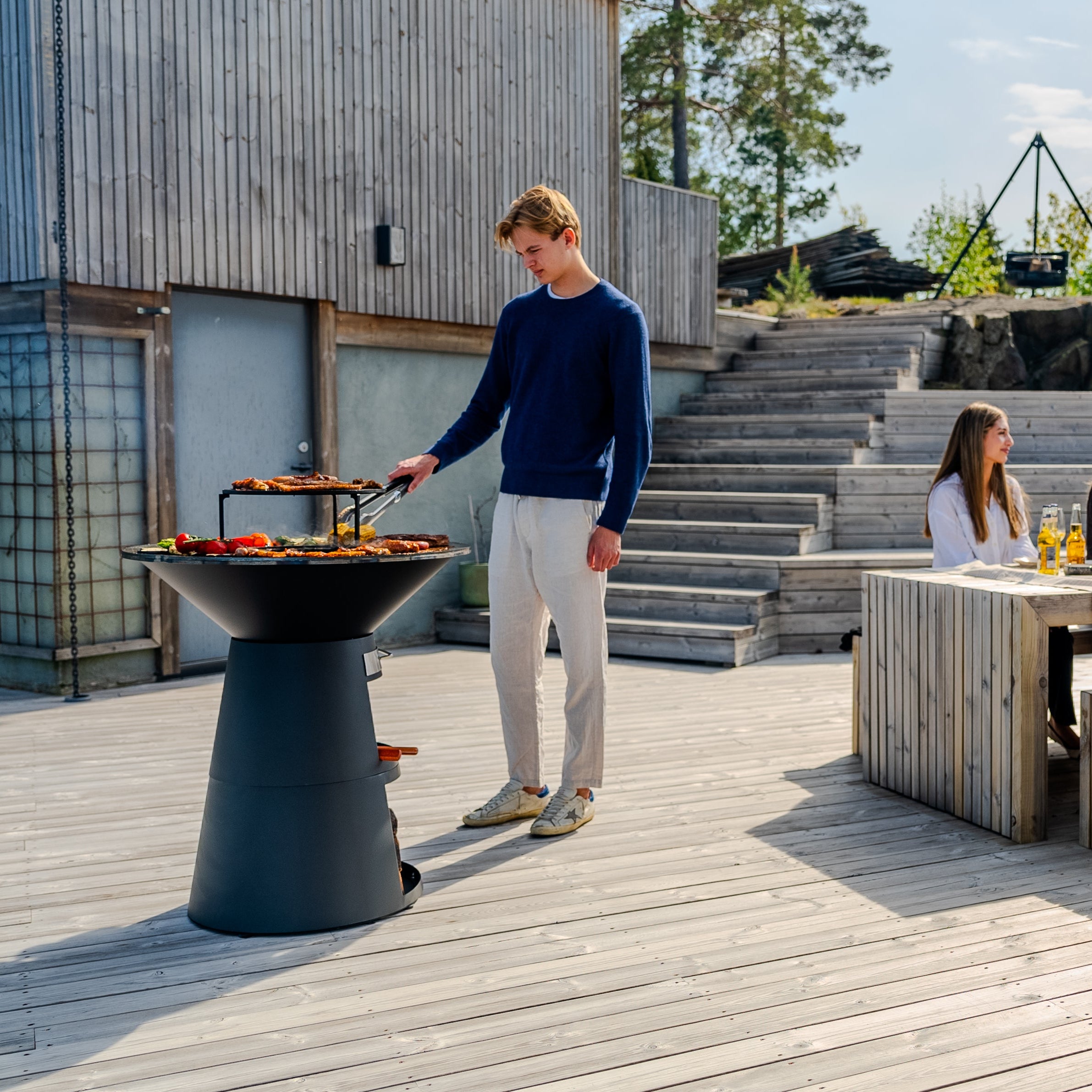 Bålpladegrill Aska, 80 cm