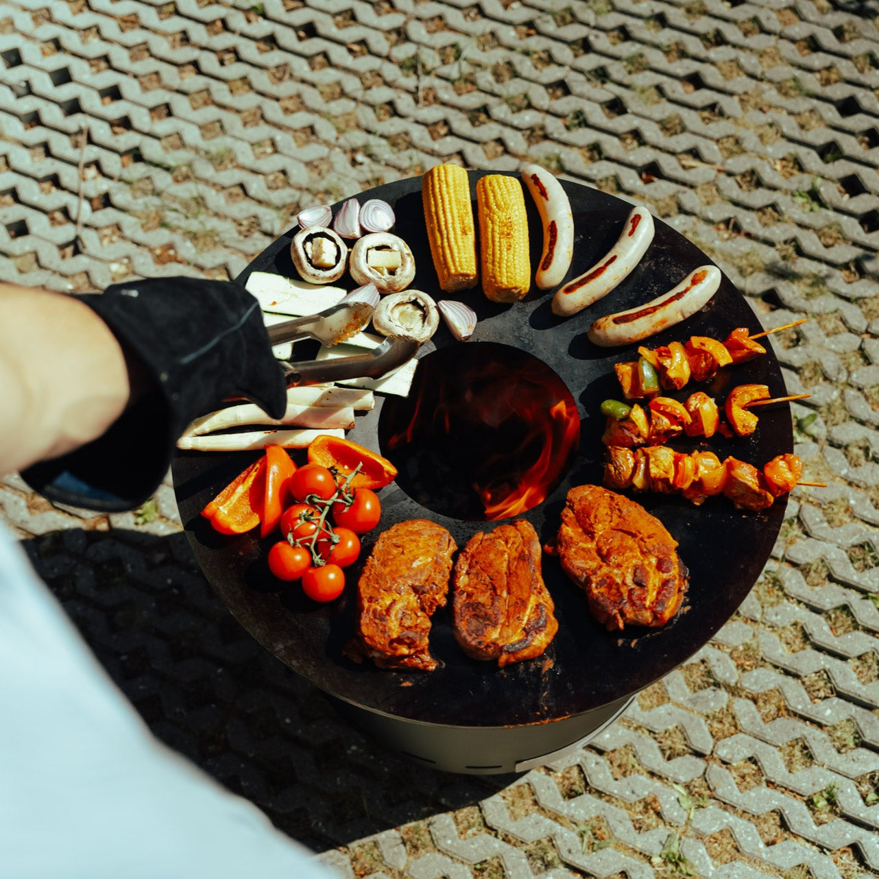 Ildpladegrill, plancha-indsats Skara