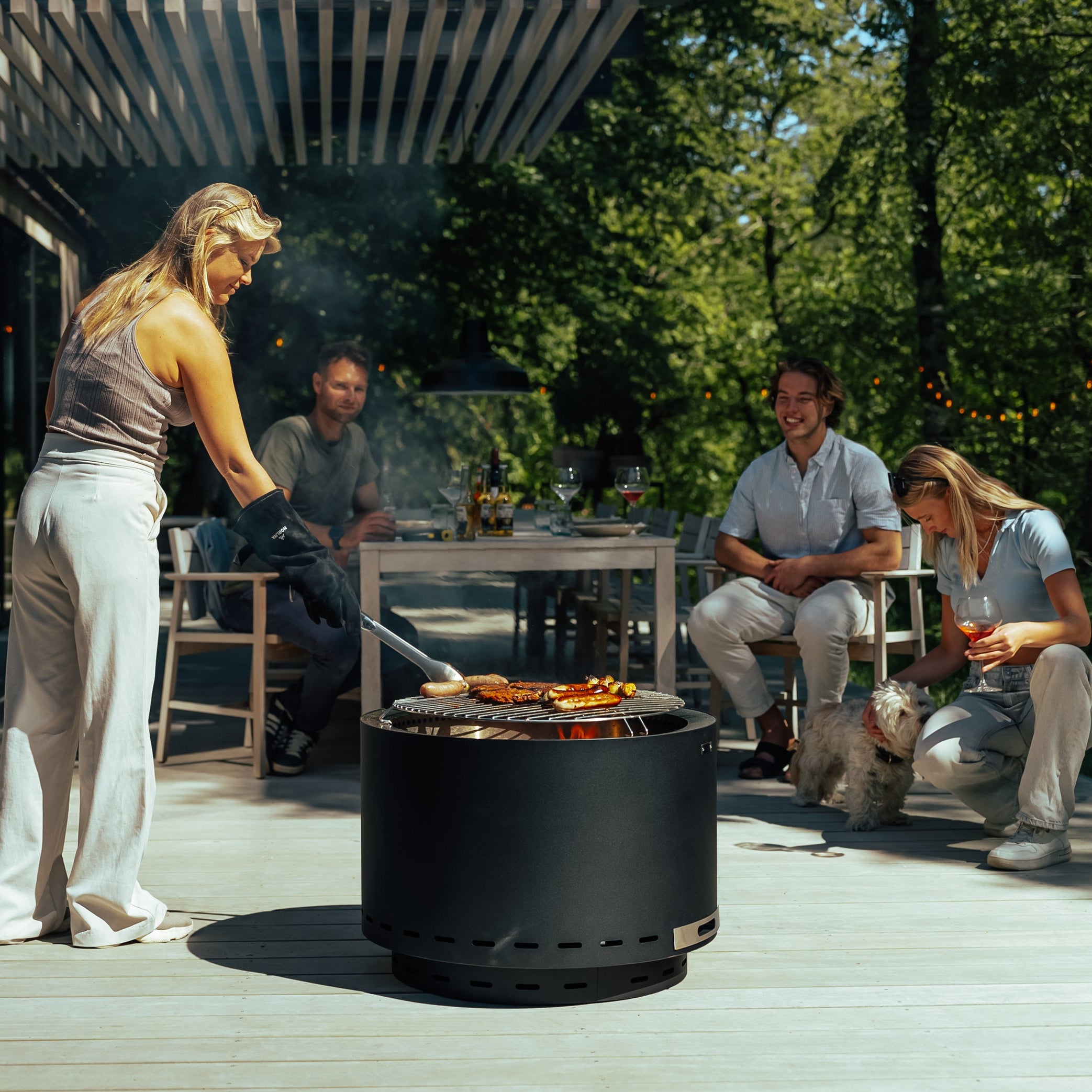 Sæt: Venna + låg + grillrist