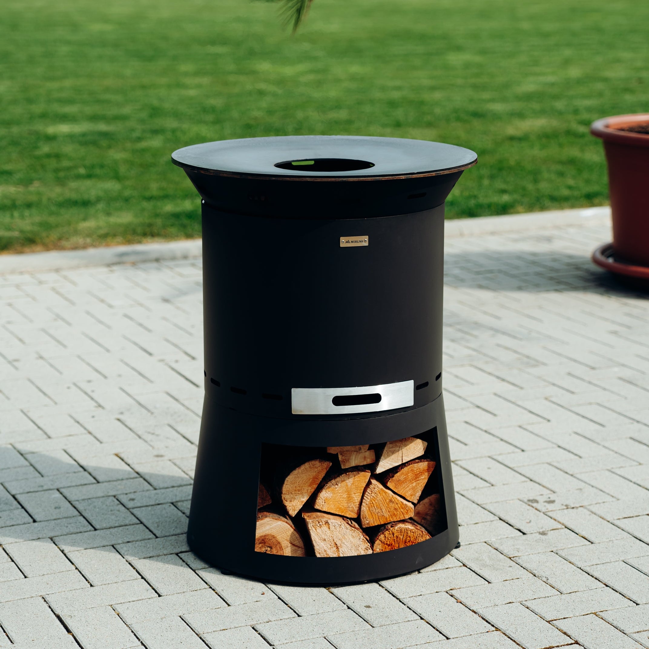 Ildpladegrill, plancha-indsats Skara