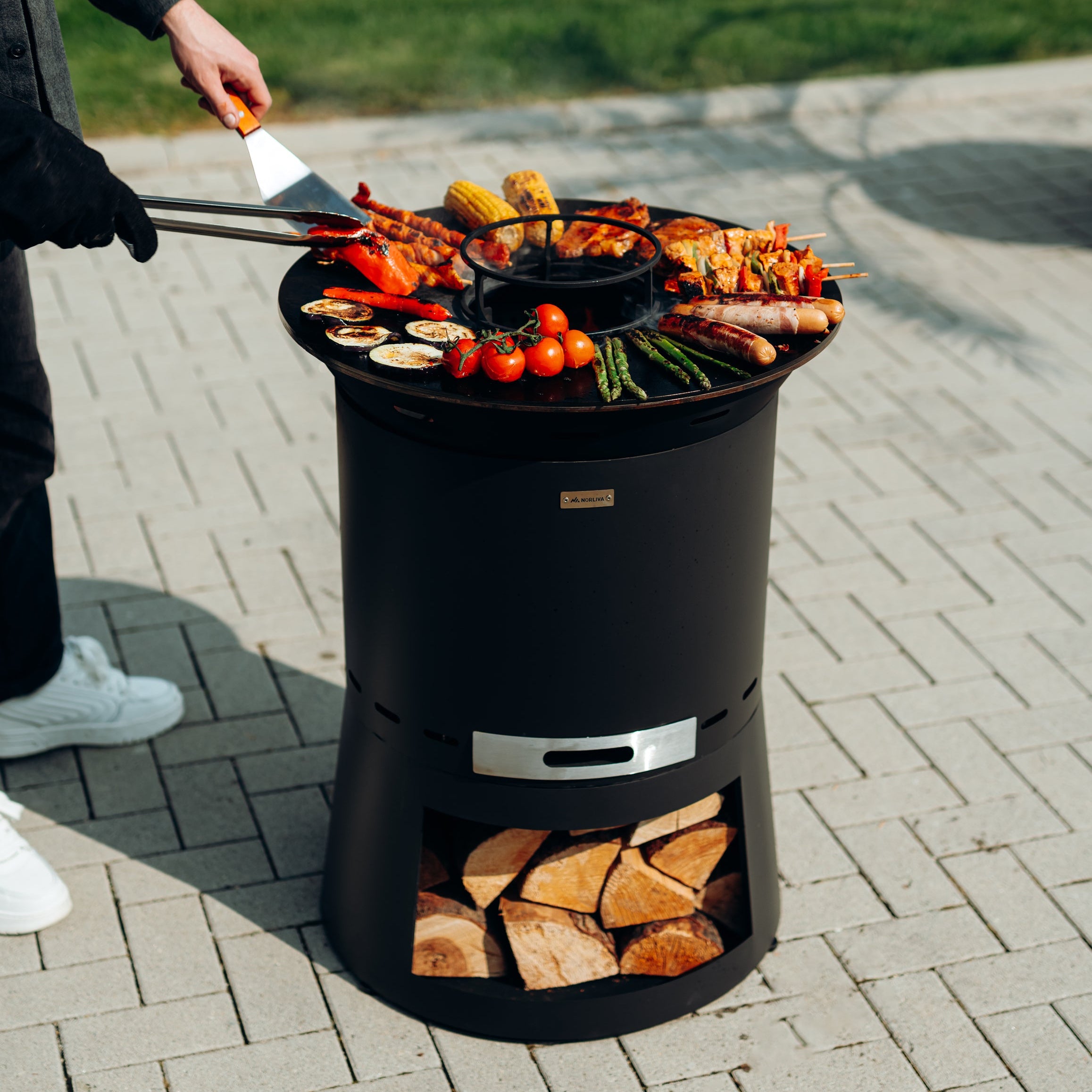 Ildpladegrill, plancha-indsats Skara