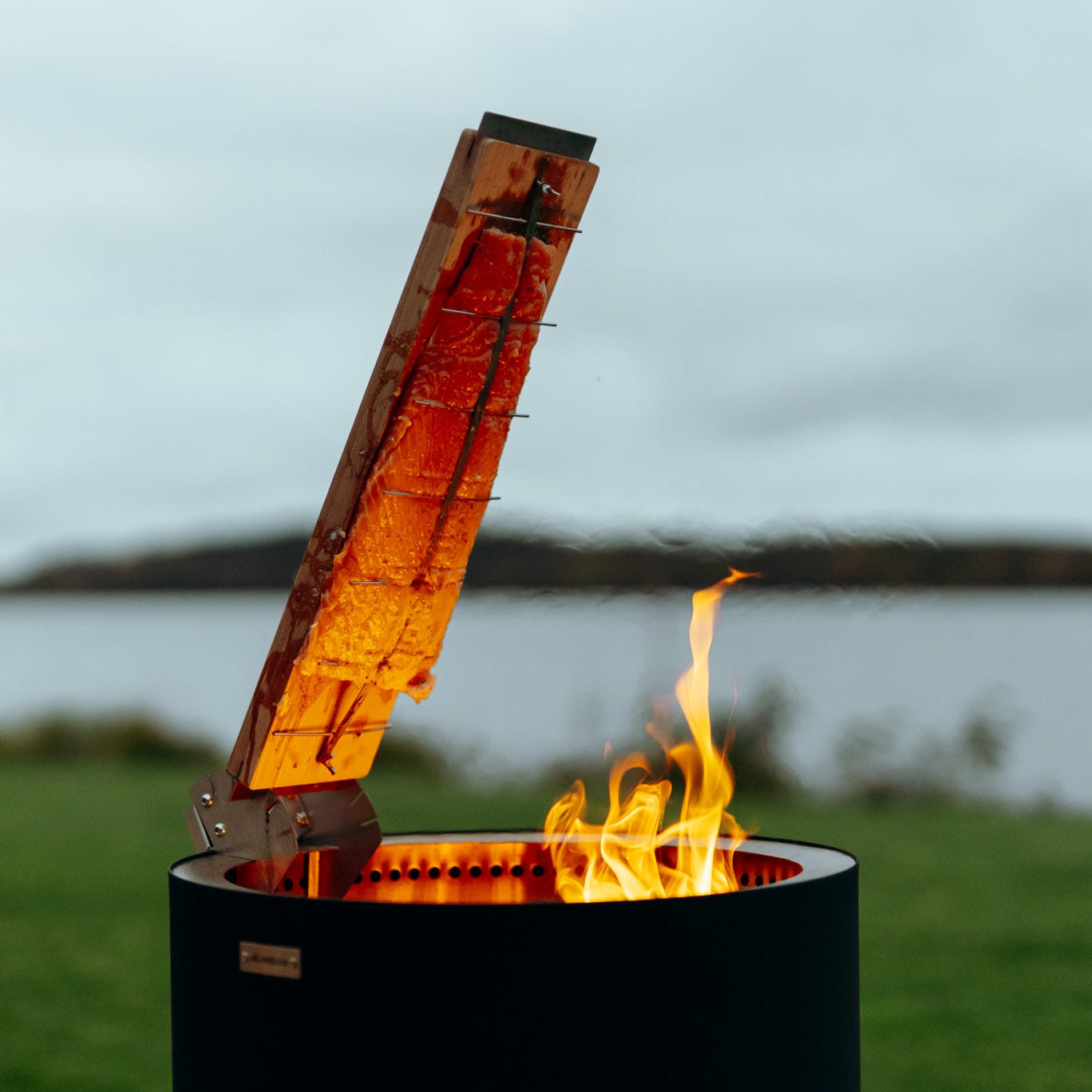 Flammlaksbræt til bålfad